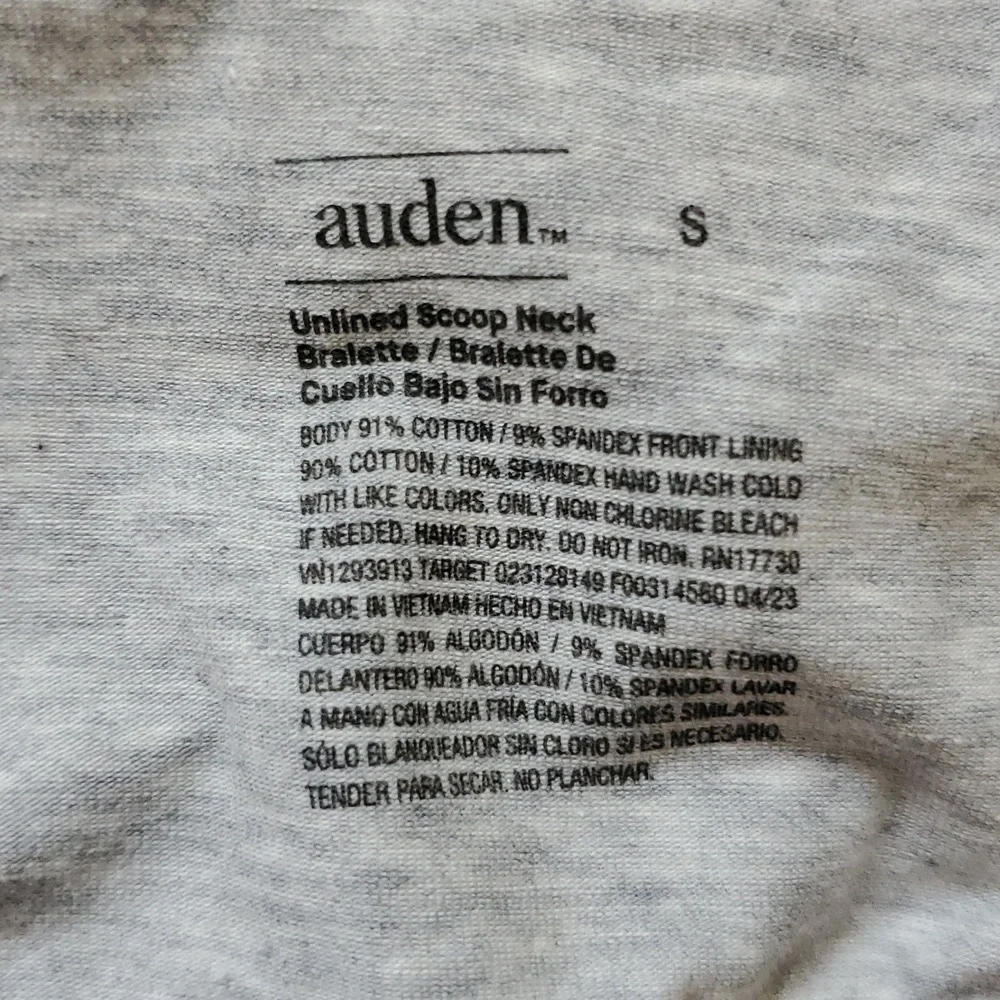 NWT - Auden gray bralette - Picture 4 of 4